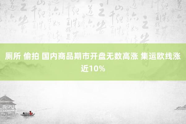 厕所 偷拍 国内商品期市开盘无数高涨 集运欧线涨近10%