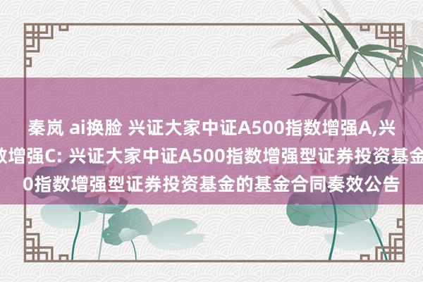 秦岚 ai换脸 兴证大家中证A500指数增强A,兴证大家中证A500指数增强C: 兴证大家中证A500指数增强型证券投资基金的基金合同奏效公告