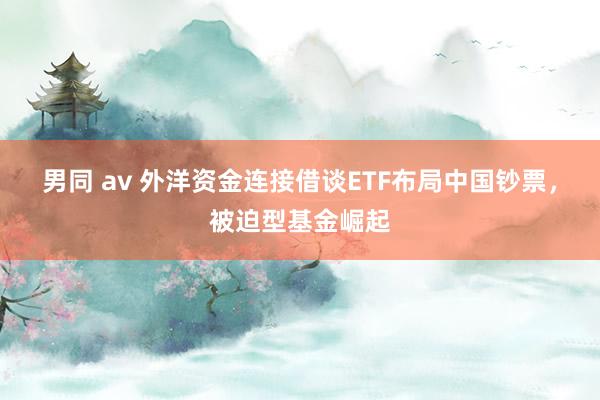 男同 av 外洋资金连接借谈ETF布局中国钞票，被迫型基金崛起