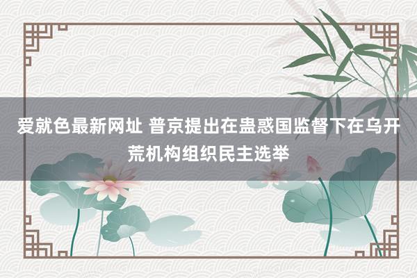爱就色最新网址 普京提出在蛊惑国监督下在乌开荒机构组织民主选举