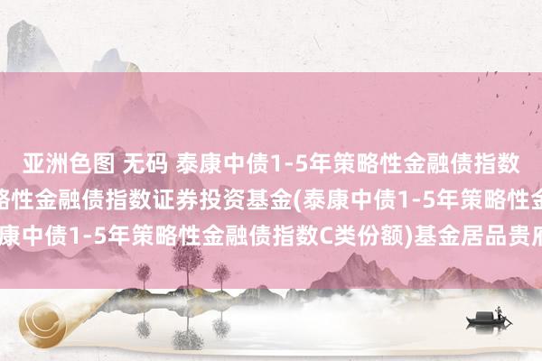 亚洲色图 无码 泰康中债1-5年策略性金融债指数C: 泰康中债1-5年策略性金融债指数证券投资基金(泰康中债1-5年策略性金融债指数C类份额)基金居品贵府选录