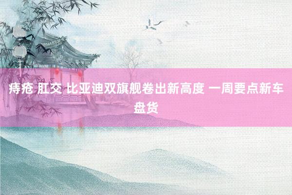 痔疮 肛交 比亚迪双旗舰卷出新高度 一周要点新车盘货