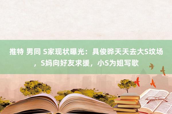 推特 男同 S家现状曝光：具俊晔天天去大S坟场，S妈向好友求援，小S为姐写歌